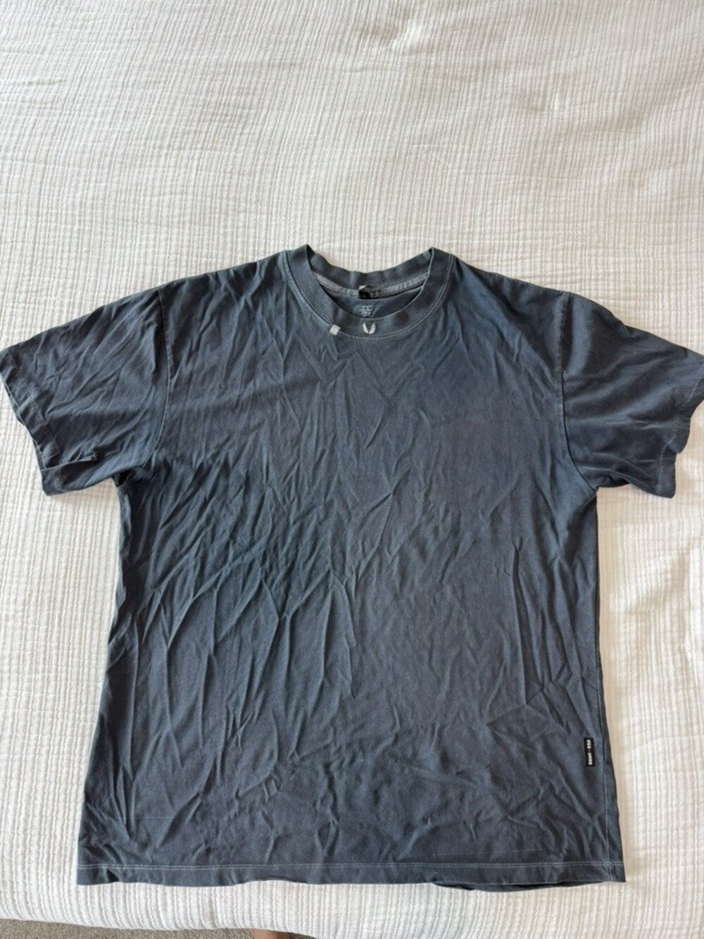 ASRV Stone Washed Oversized Tee Faded Black Men's L DSG-0602